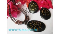A Set Of Jewelry Necklace Wood